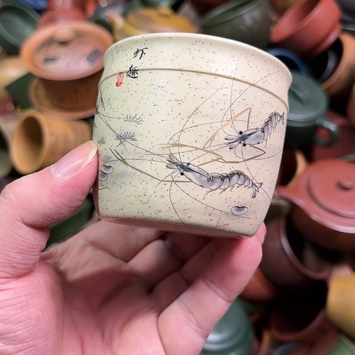 紫砂茶杯全手工紫砂主人杯