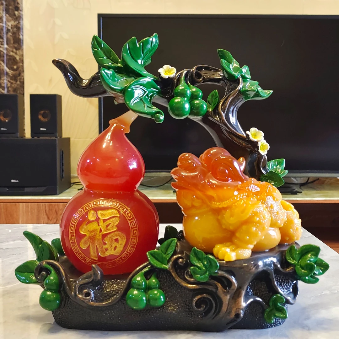 大号福禄招财葫芦家居装饰品玄关客厅酒柜工艺品摆件高档摆设