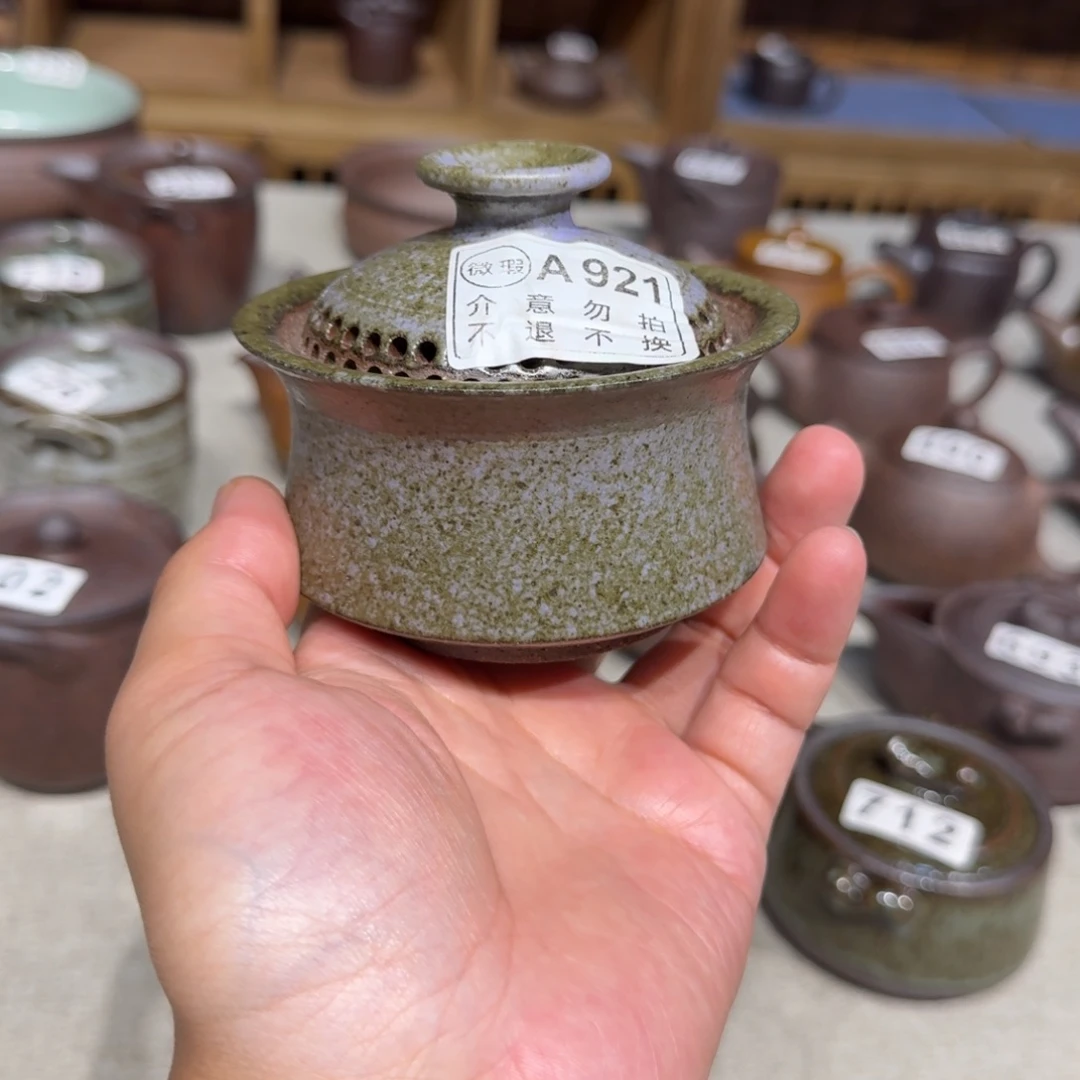粗瓷粗瓷茶具素色盖碗