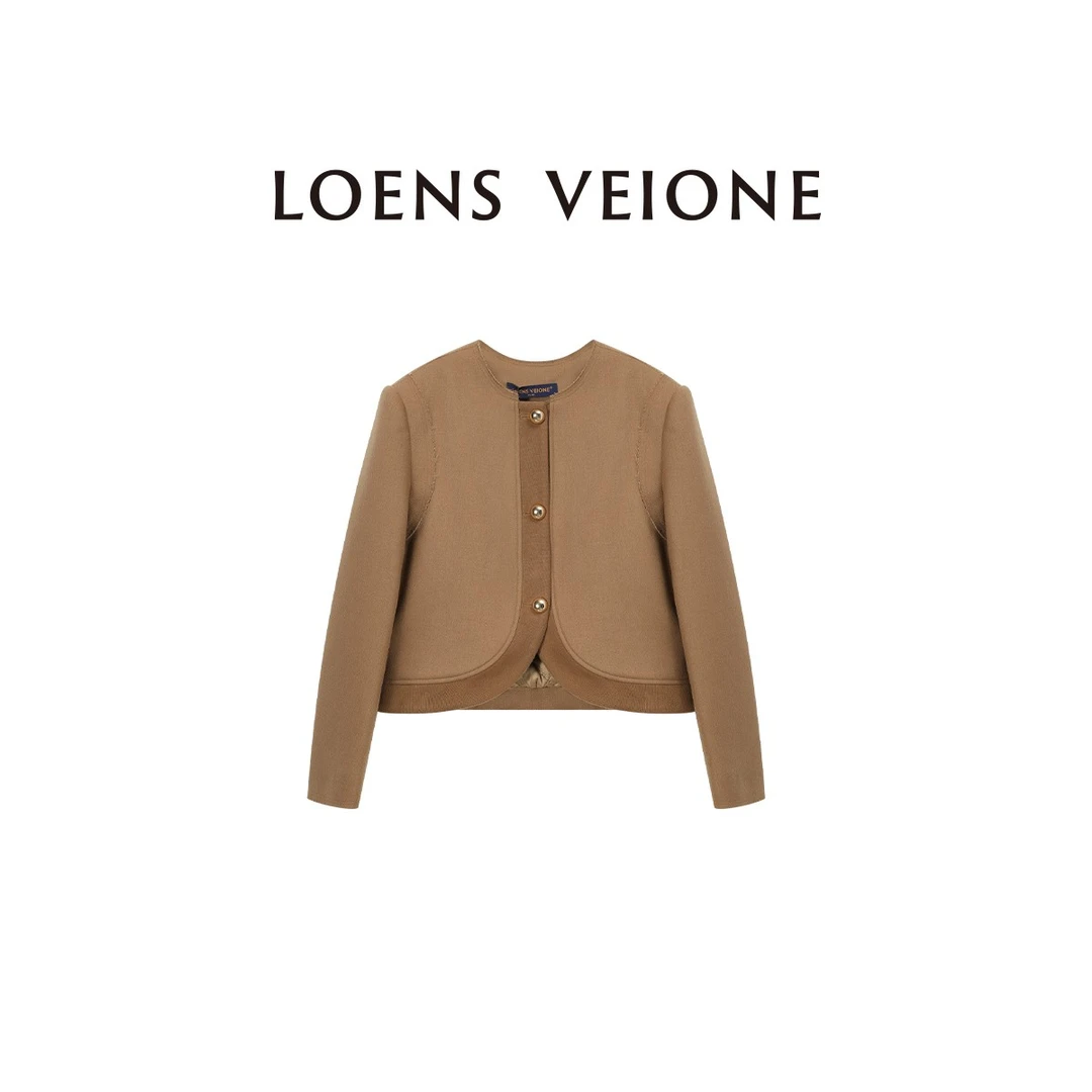 LOENS VEIONE/罗拉【鲲之梦境】绵羊毛百搭简约小香外套23CVDB0492N