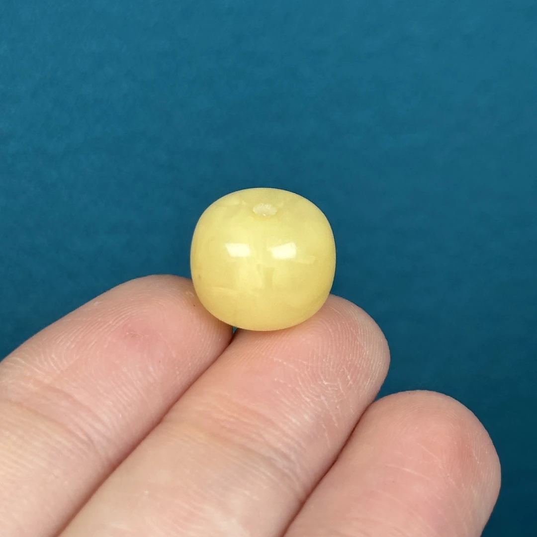B9453天然原矿蜜蜡 微瑕老型12.9*10.5mm支持复检假一罚十