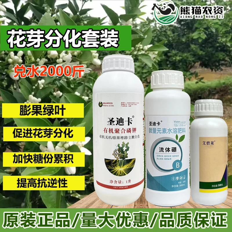 【柑橘专用花芽分化方案】果树专用有机磷钾流体硼肥高级叶面肥