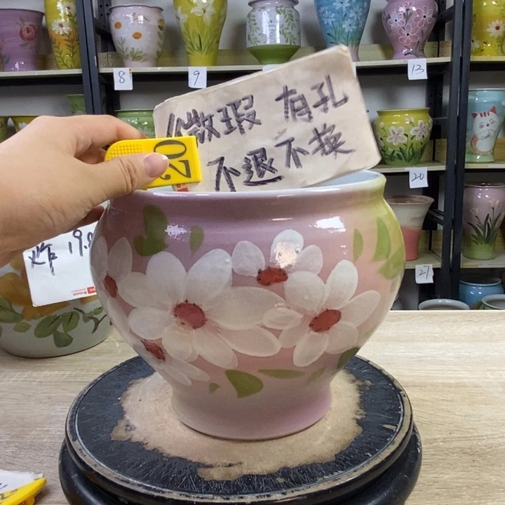 景德镇高温陶瓷花盆