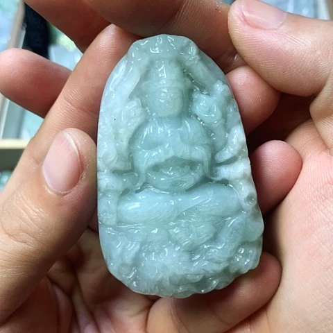 翡翠未镶嵌颈饰天然缅甸翡翠a货