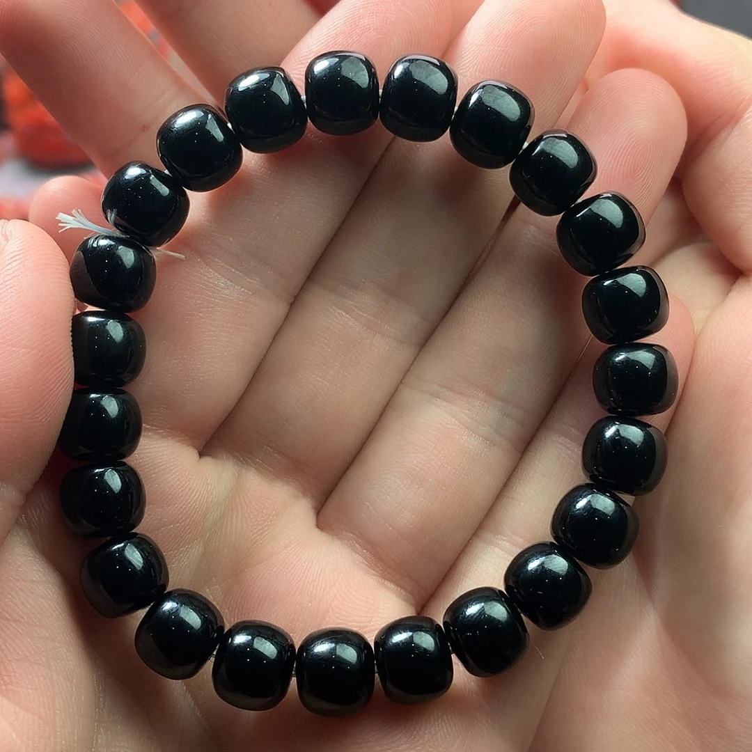 未镶嵌1南红玛瑙黑玛瑙老型单圈