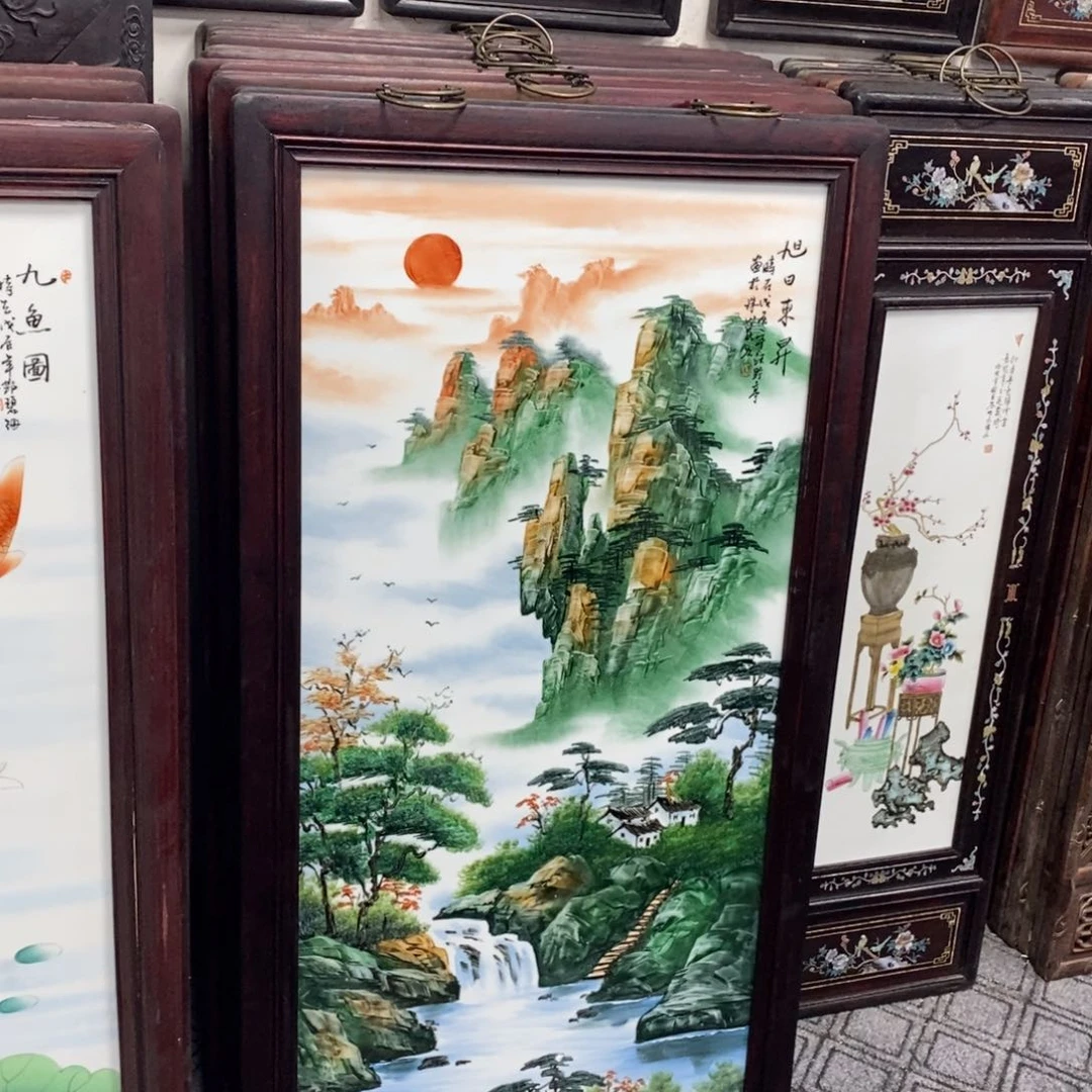瓷片192*66*1景德镇瓷板画柴窑烧制