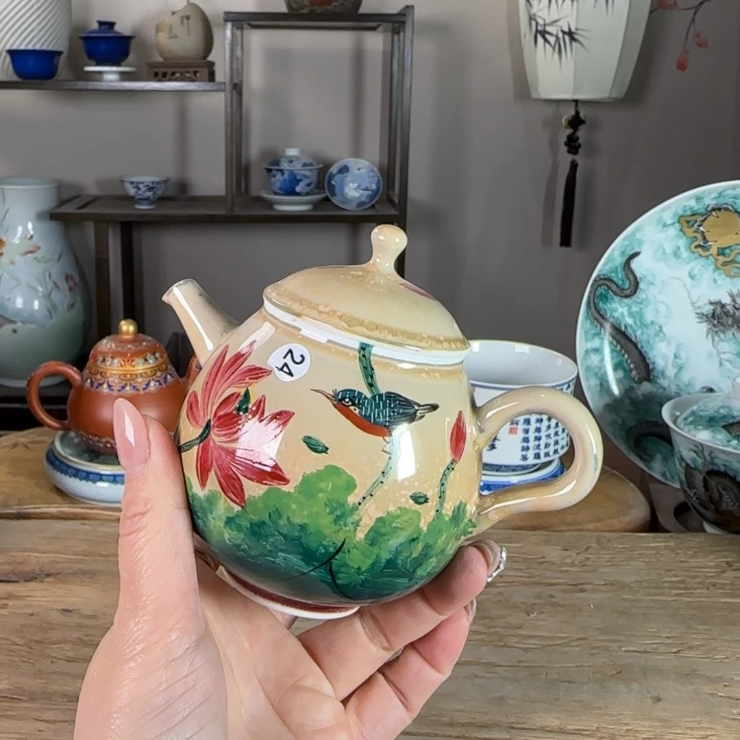 杯景德镇陶瓷柴烧多人