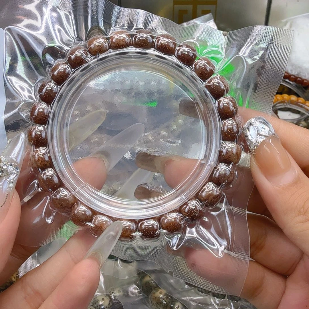手串星月菩提24尽头粉冰星月菩提单圈98