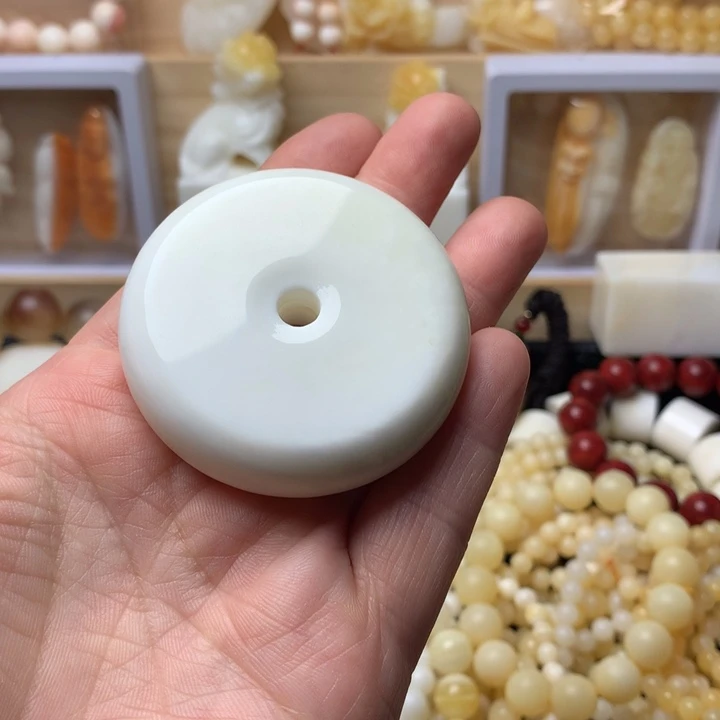 大果紫檀（缅甸花梨）坚**人平安扣5.5全品15
