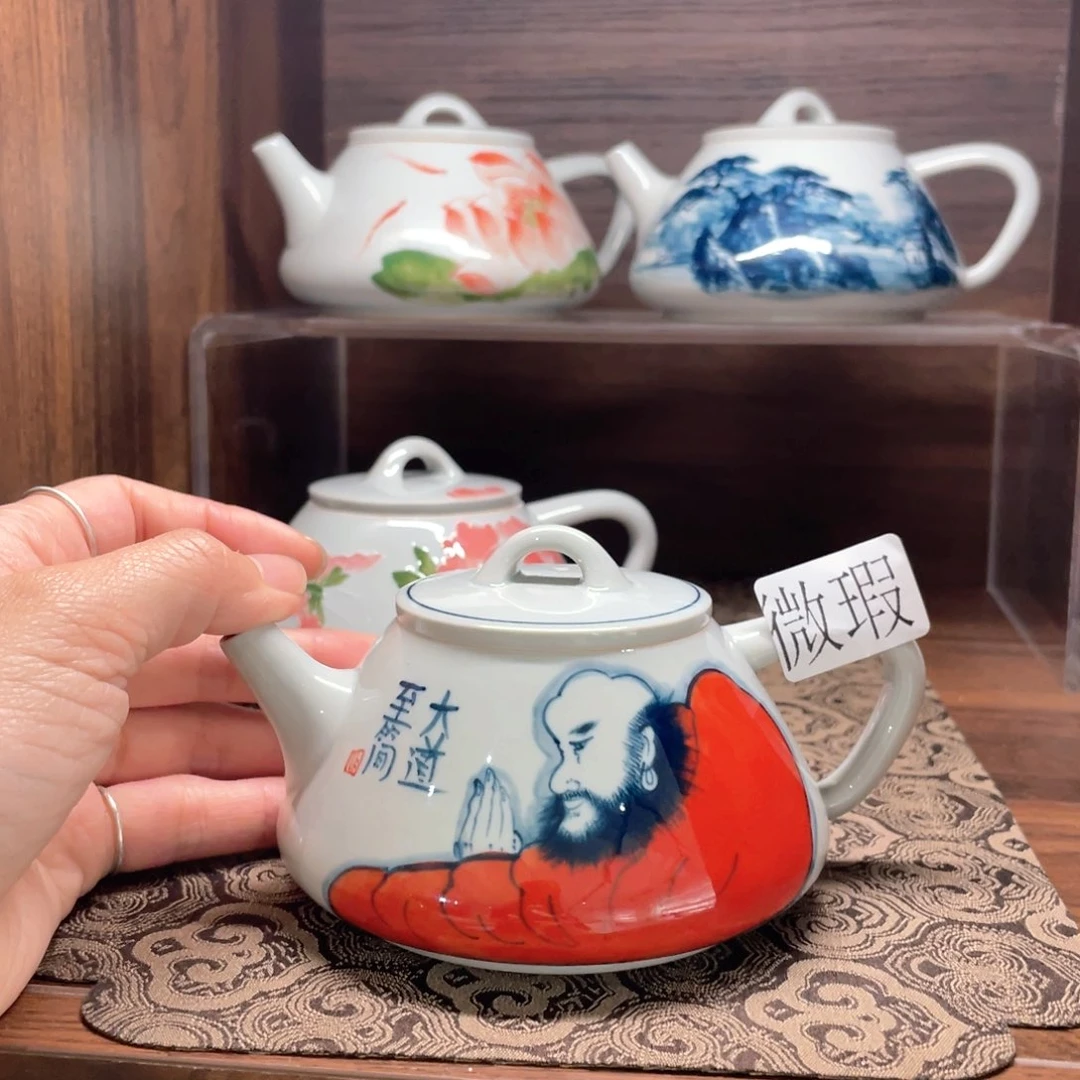微瑕釉下彩纯手绘