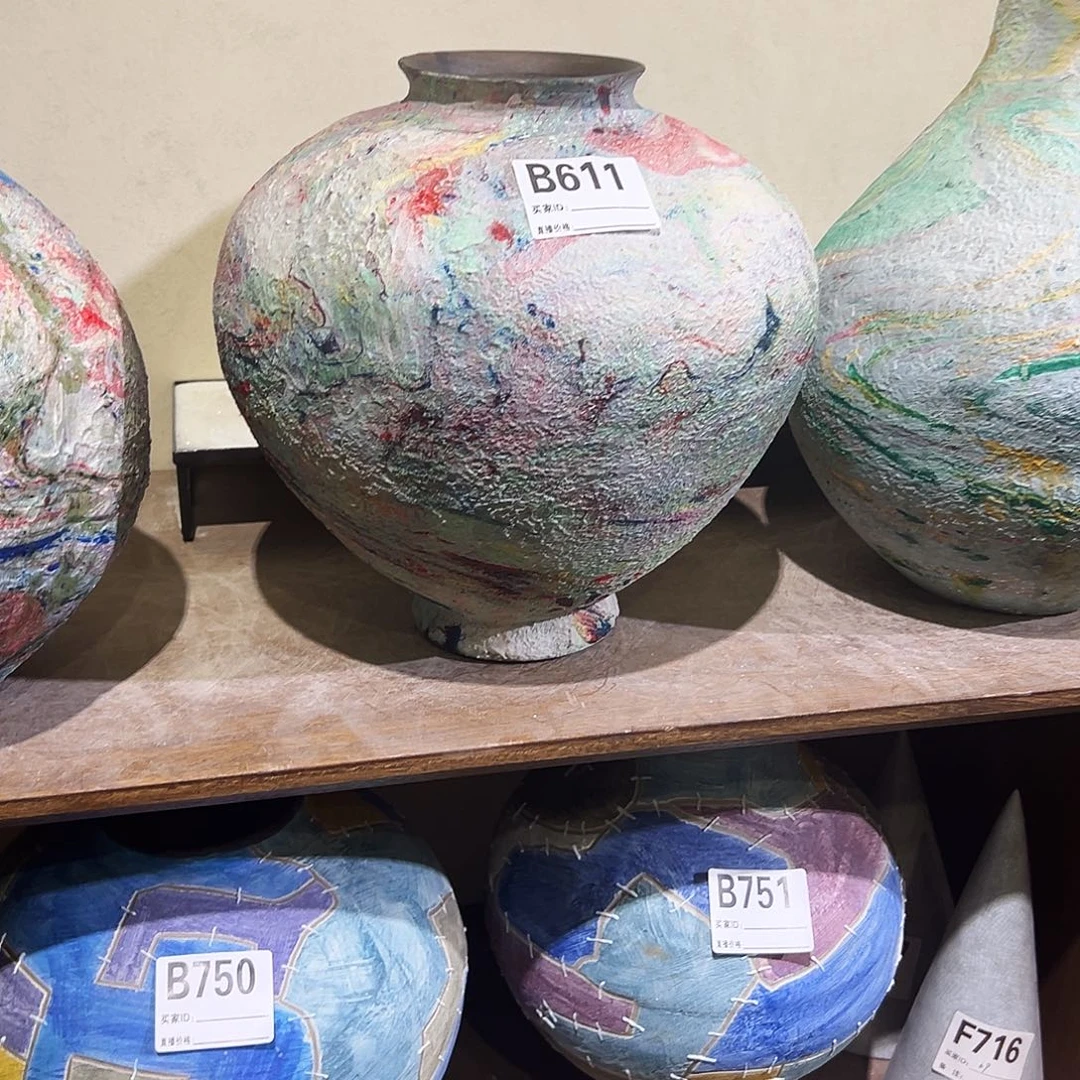 平***）瓶B611高26口8陶瓷花瓶无孔