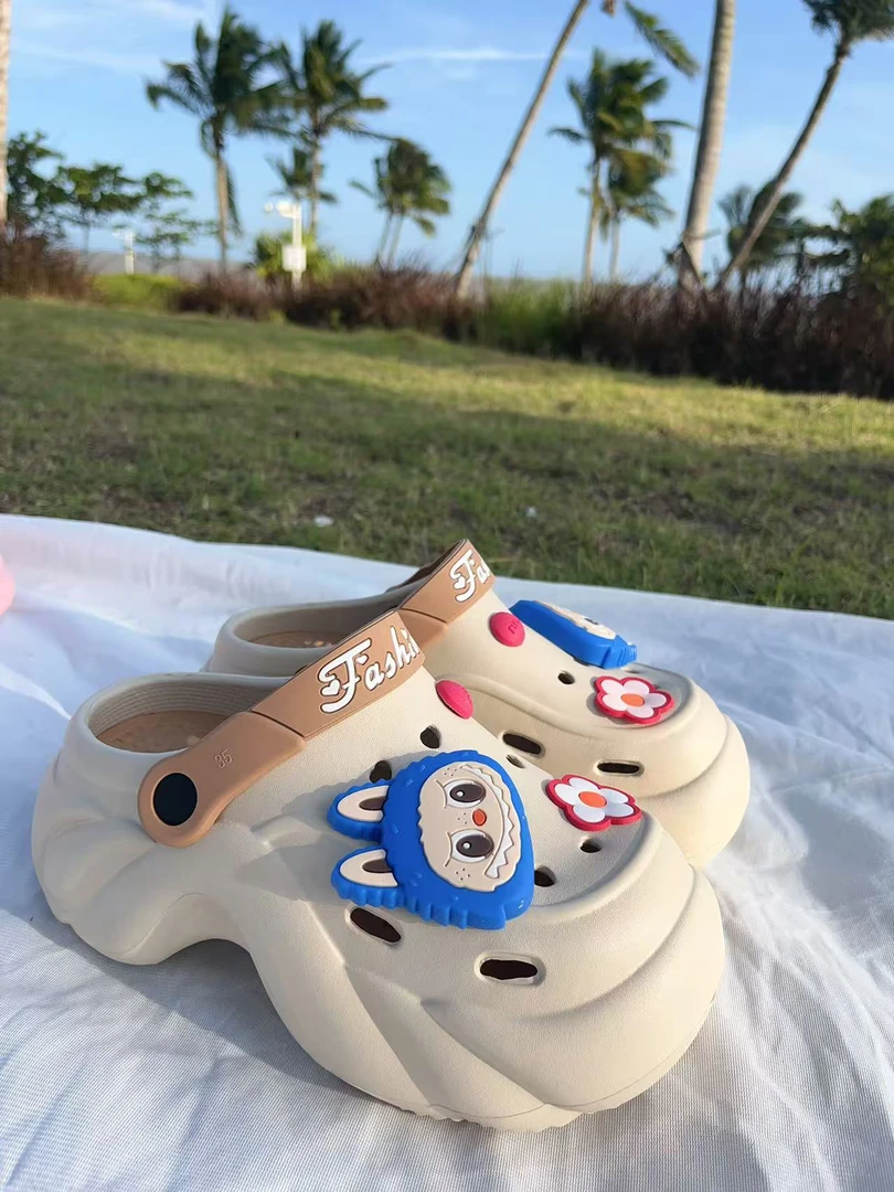 901-980青少年男女童洞洞鞋休闲厚底