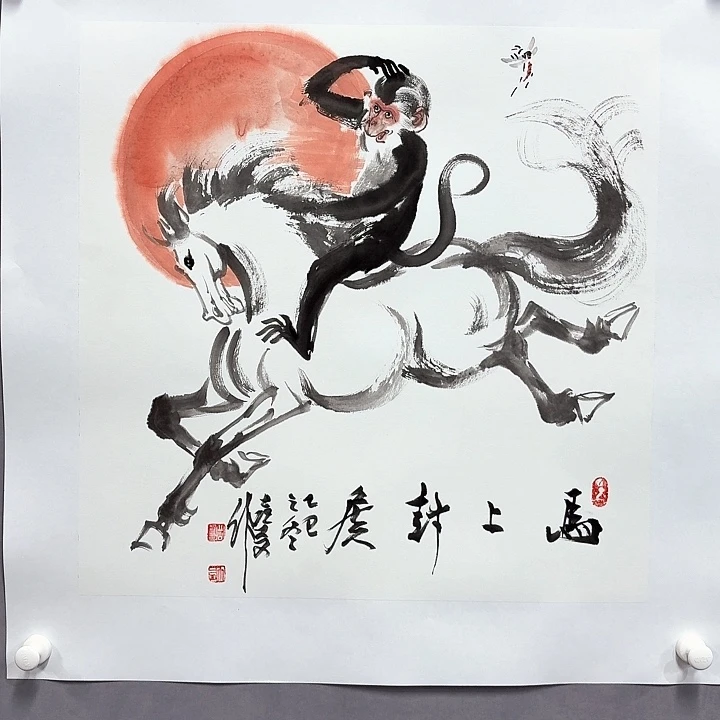 国画亲笔手绘放心去藏