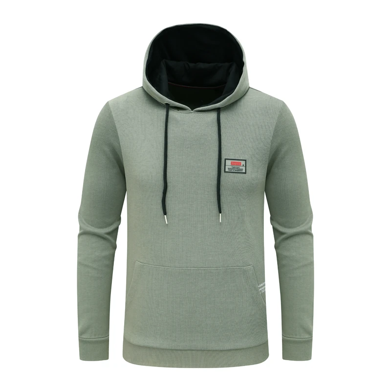H1192恩男式春秋长袖卫衣 棉百搭连帽休闲上衣 时尚都市弹力