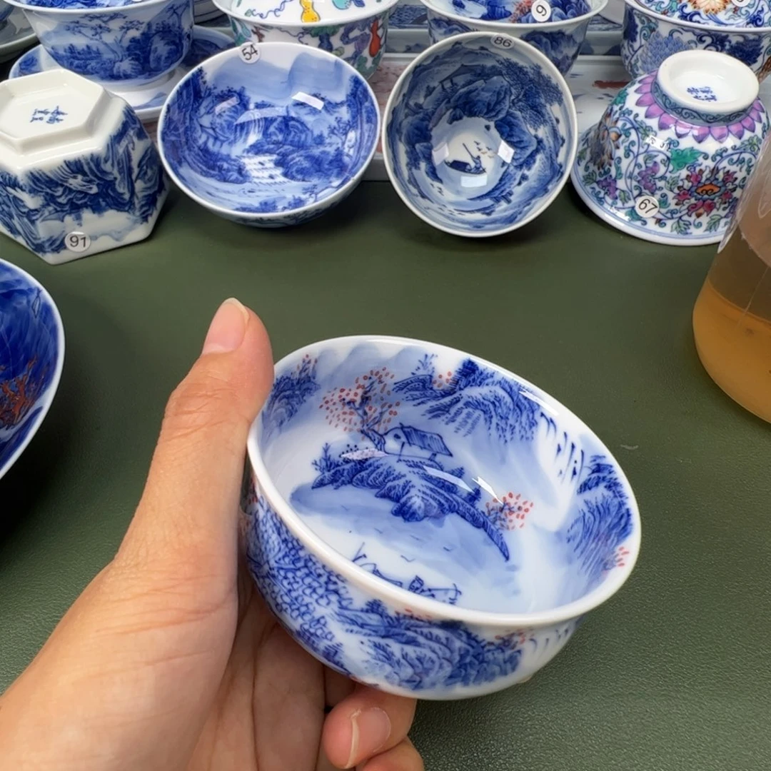 景德镇纯手工纯手绘茶具木木4
