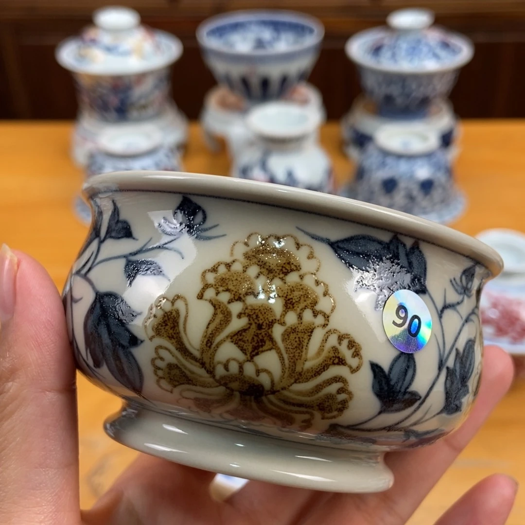 手绘现代茶具非古董