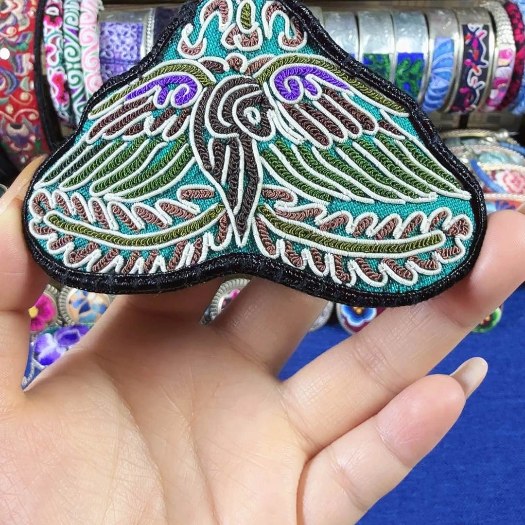 传承非遗刺绣饰品马尾绣发夹