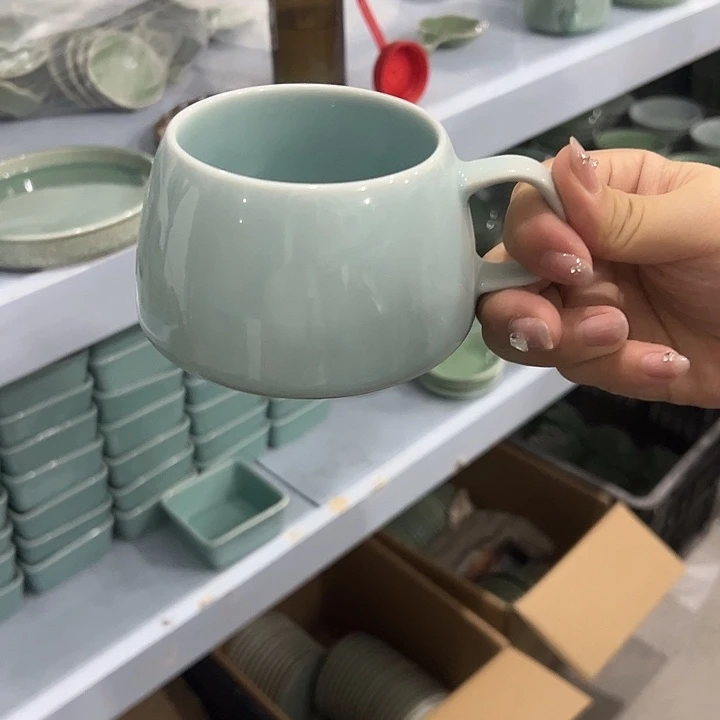 龙泉云间青瓷小米茶器