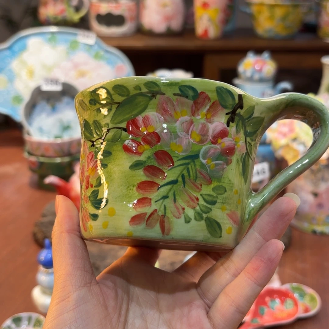 景德镇手绘高温釉下彩陶瓷茶具
