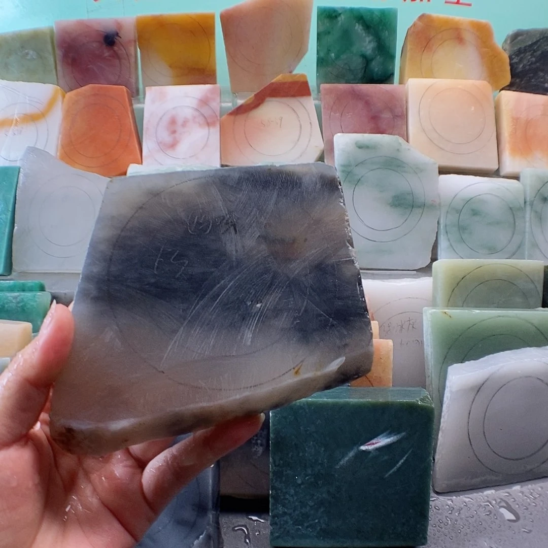 妈***！石英质玉（金丝玉）手镯未镶嵌手镯定制