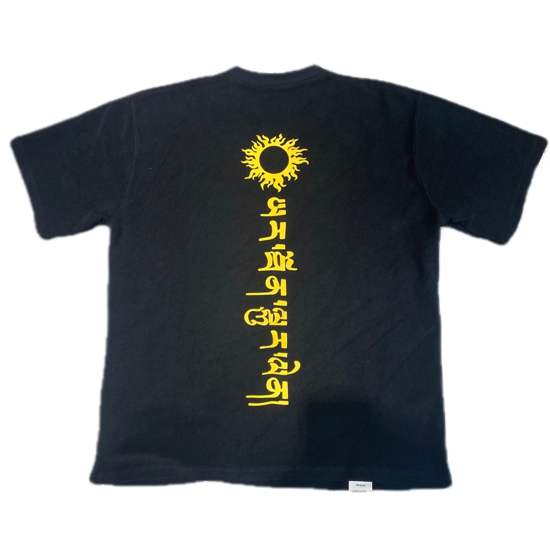 25ss反底做面重磅梵文太阳神短袖