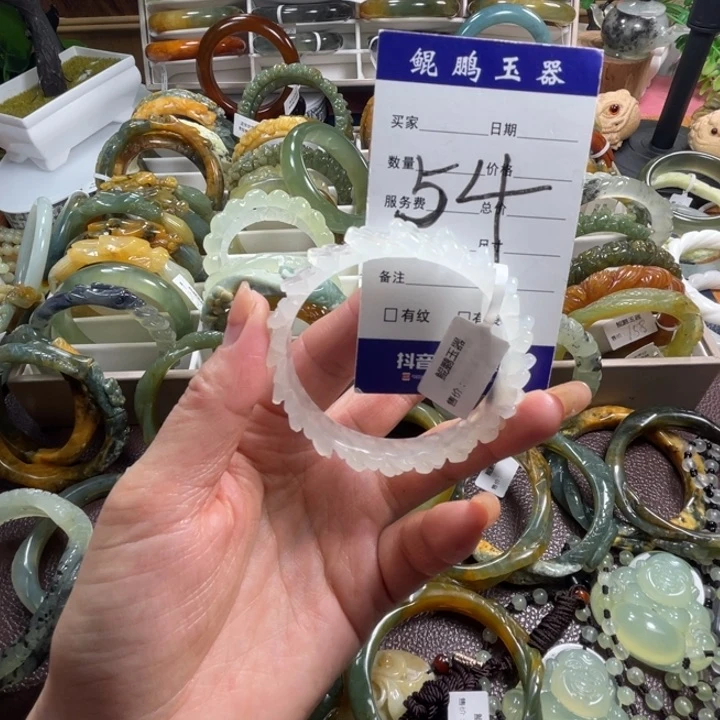 未镶嵌蛇纹石玉手镯