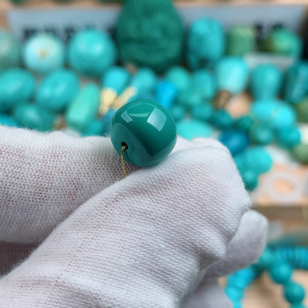 绿松石未镶嵌珠宝奇石11mm