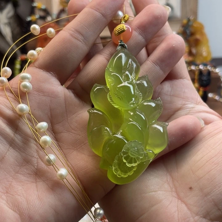 蛇纹石玉吊坠未镶嵌薇*少