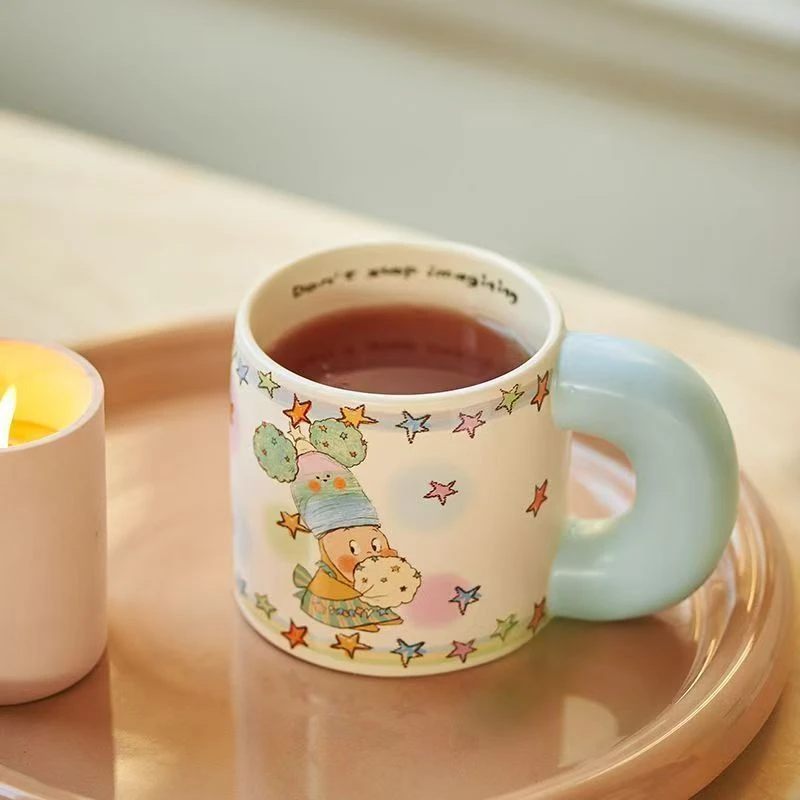 星星人陶瓷杯马克杯