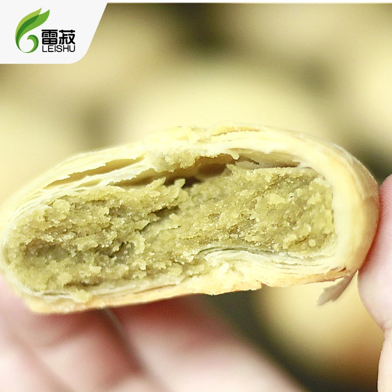 【尝鲜装】雷菽无蔗糖绿豆酥饼300克微甜不腻老少皆宜休闲零食小吃