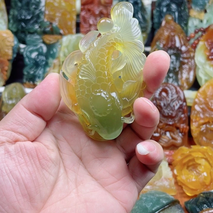 未镶嵌蛇纹石玉吊坠(不含链)