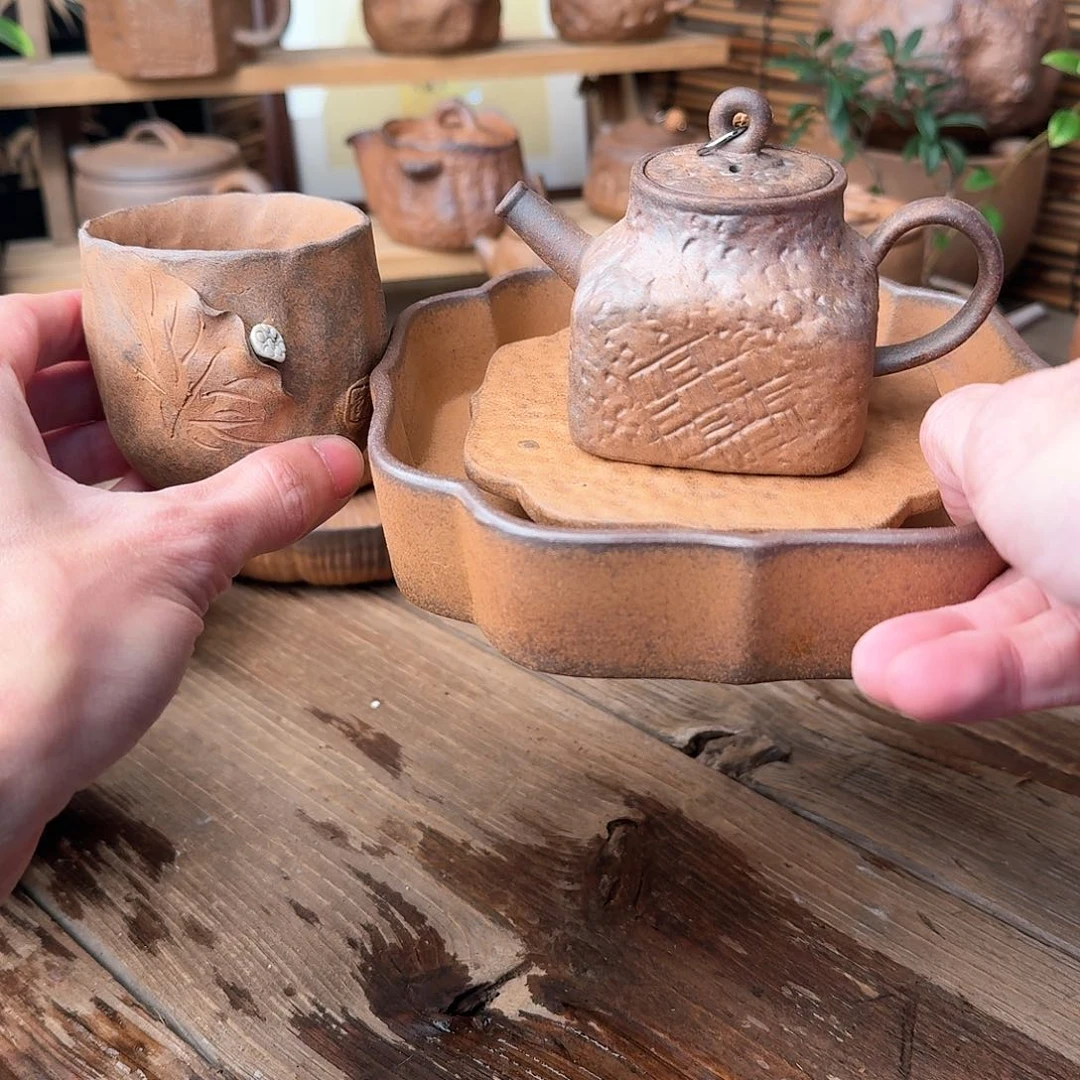 原矿老岩泥茶器系列