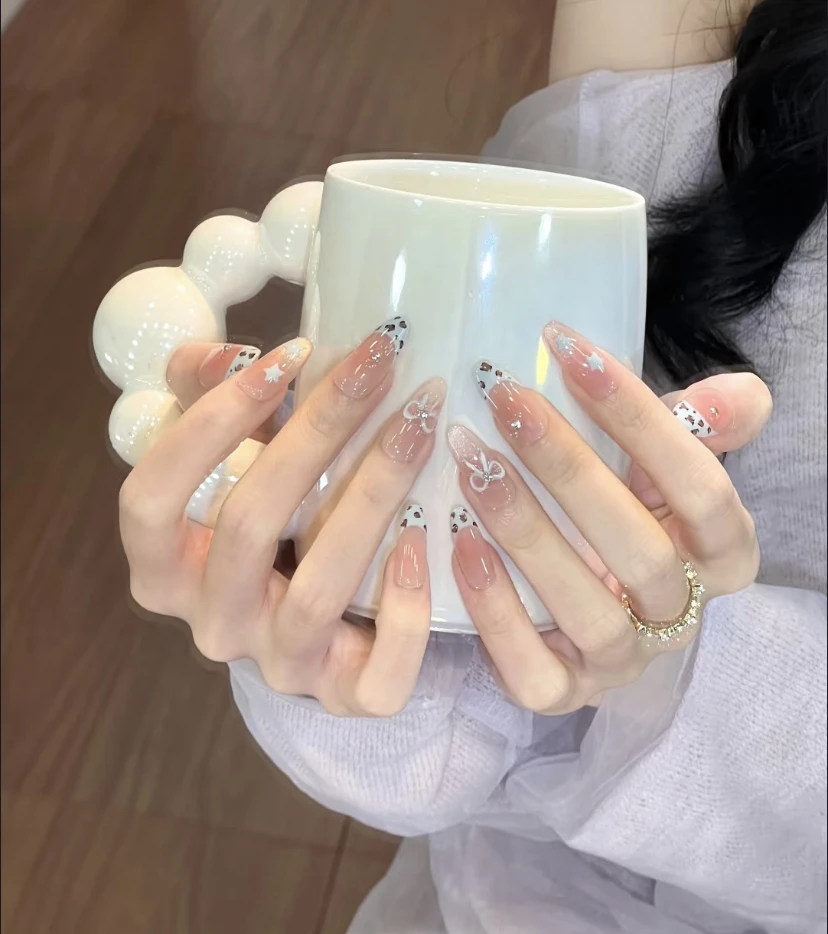 孤品纯手工穿戴甲 扣号拍主播备注编码 默认微瑕