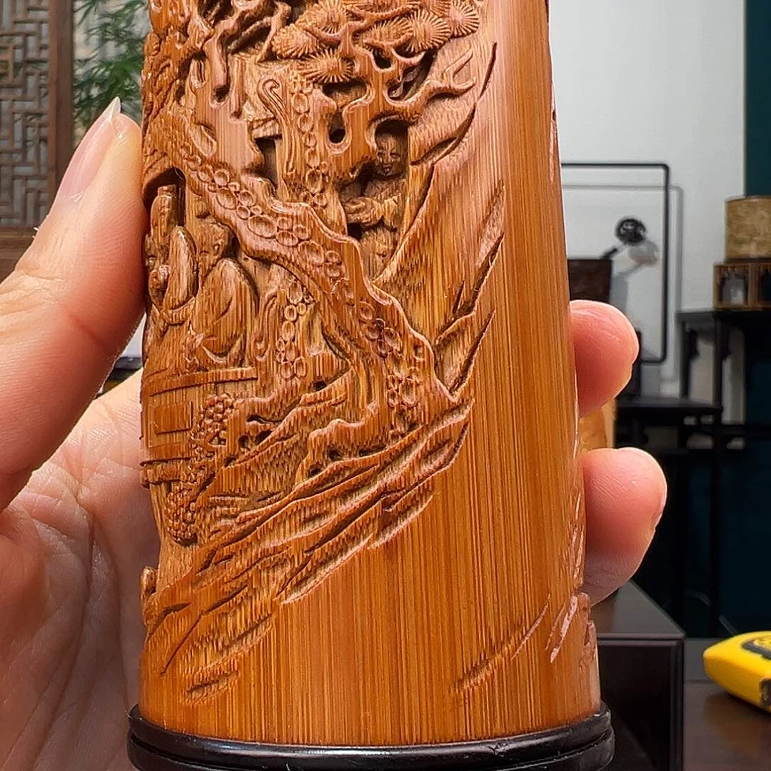 竹吉*兰亭雅集茶叶罐