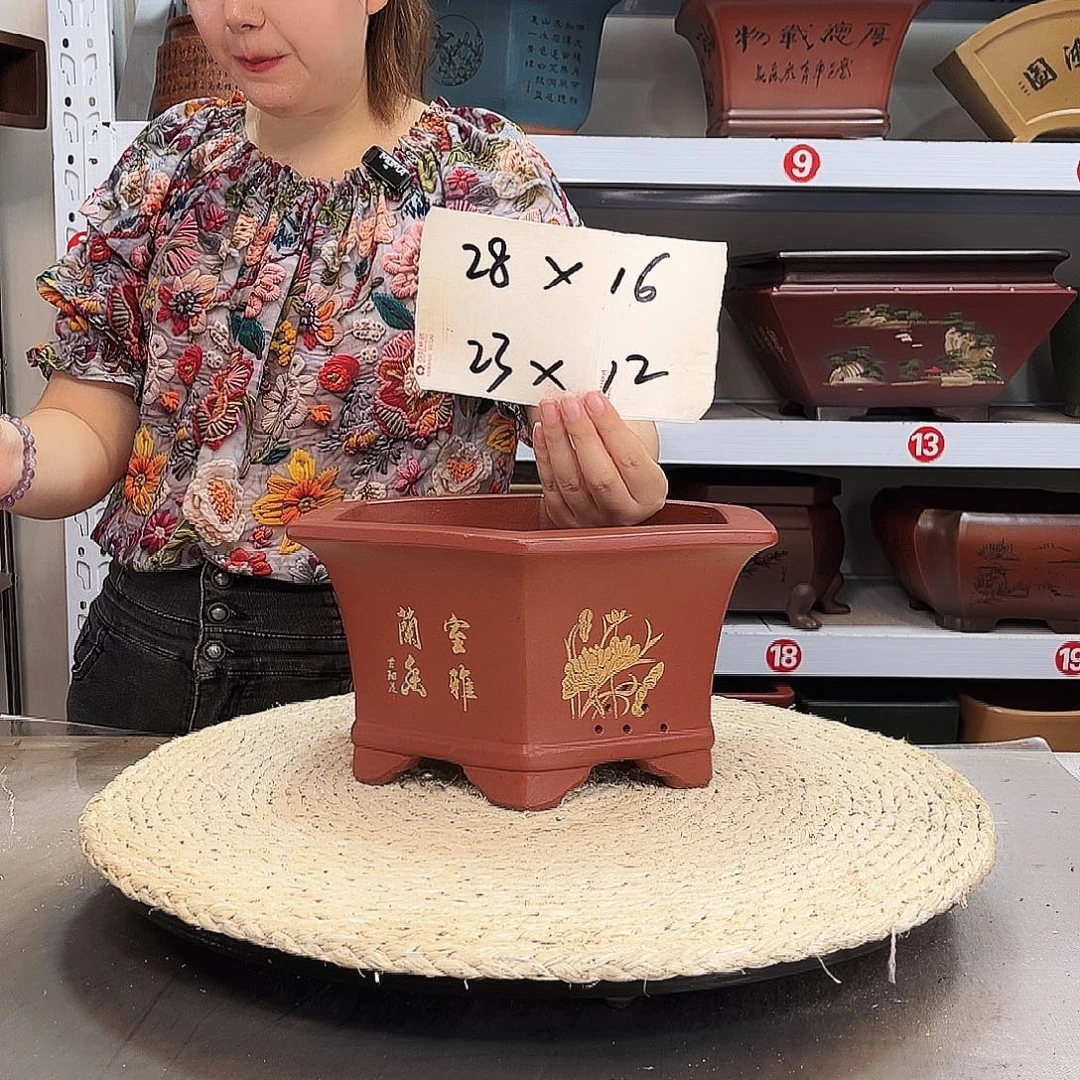 紫砂花盆紫砂花盆