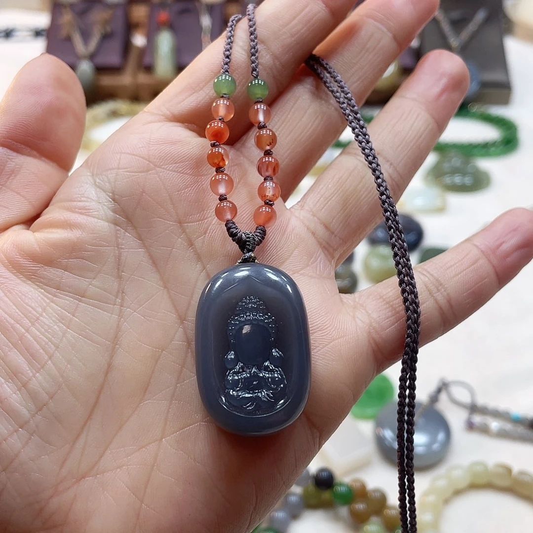 和田玉颈饰未镶嵌星*