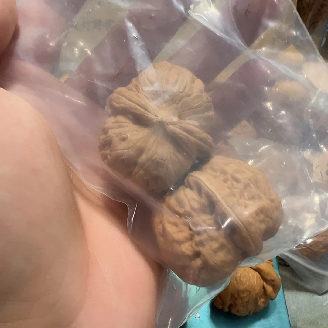 简***单文玩核桃文玩核桃42.5黄金顶平谷元宝