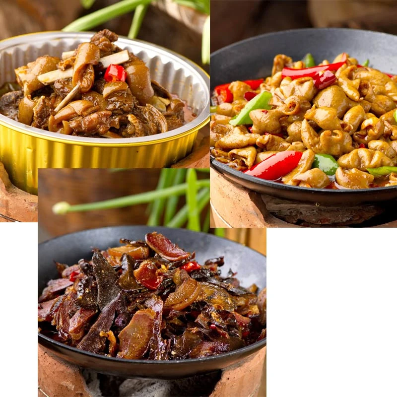 桔乡韵味红烧熟带皮羊排+石门肥肠+干锅腊三样