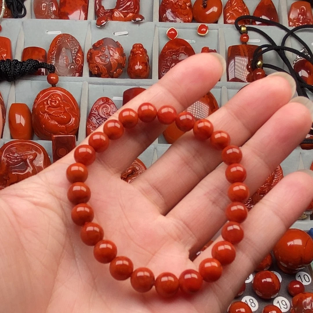 南红玛瑙未镶嵌手串