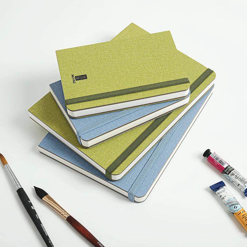 【青绿】墨曜240克精装绘画本出口装