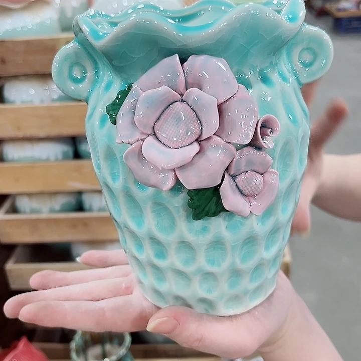 凑单10元陶瓷花盆发货！