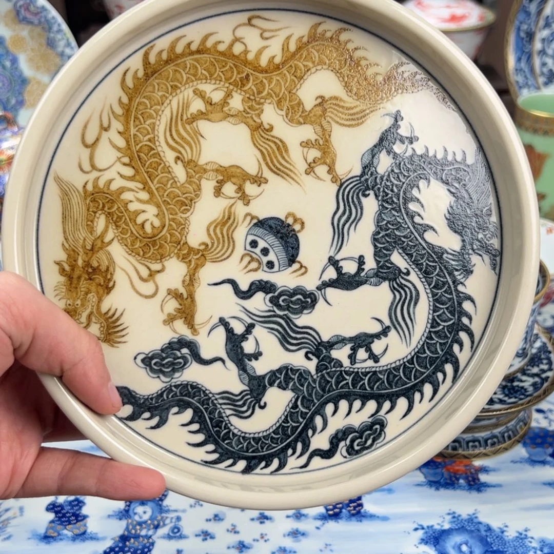 杨***桌瓷片景德镇手工手绘陶瓷