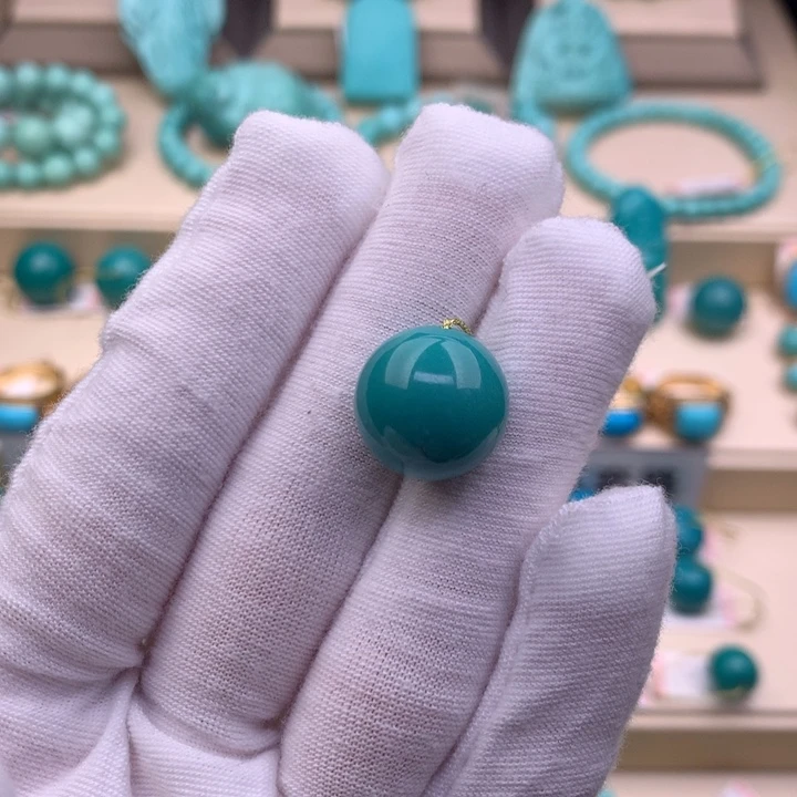 绿松石未镶嵌珠宝奇石14.6