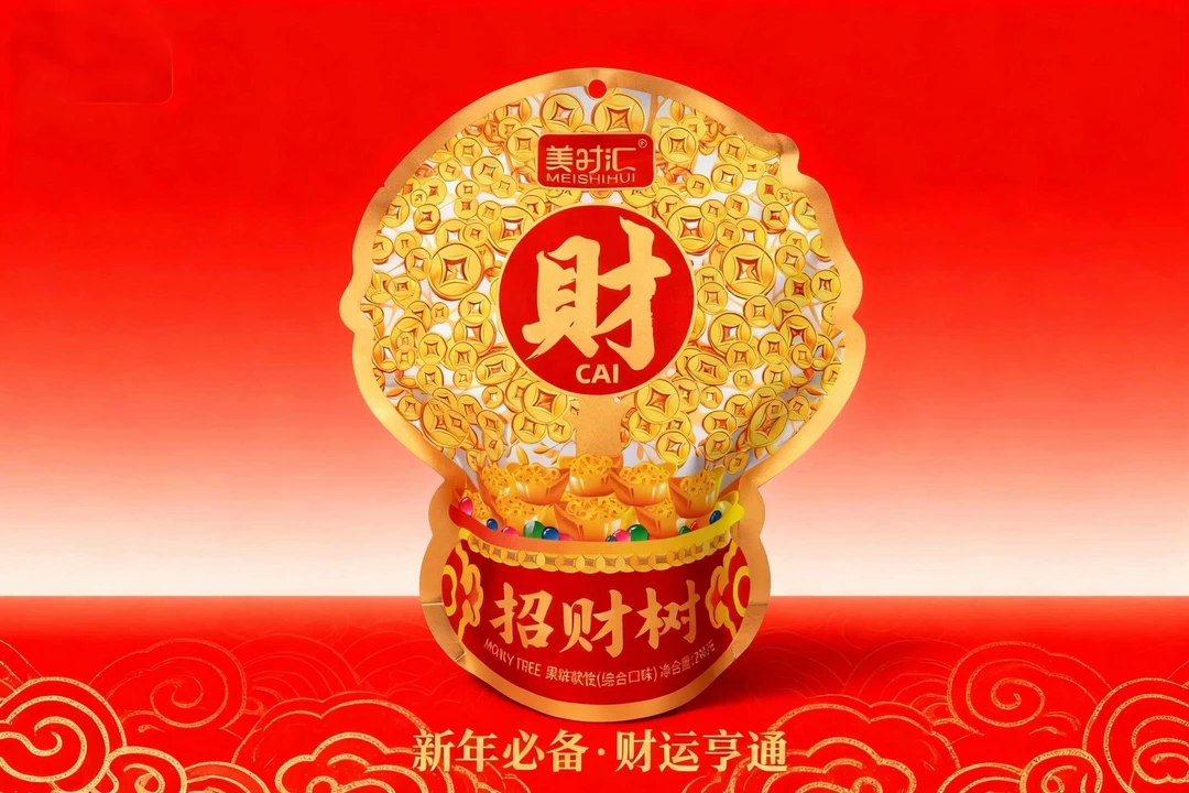 發财树大包软糖闽南特产综合口味288g来财寸枣168g小零食节日