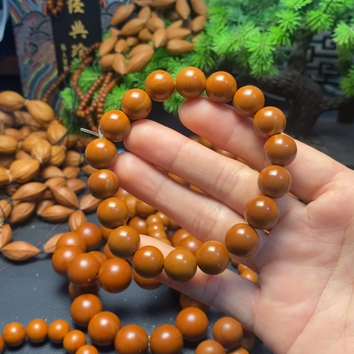 橄榄核手串1.2轴度一般