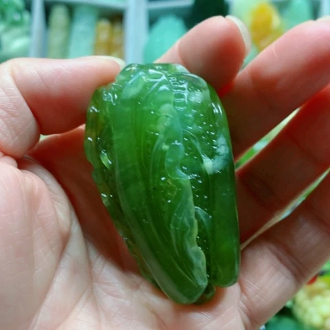 蛇纹石玉未镶嵌手把件