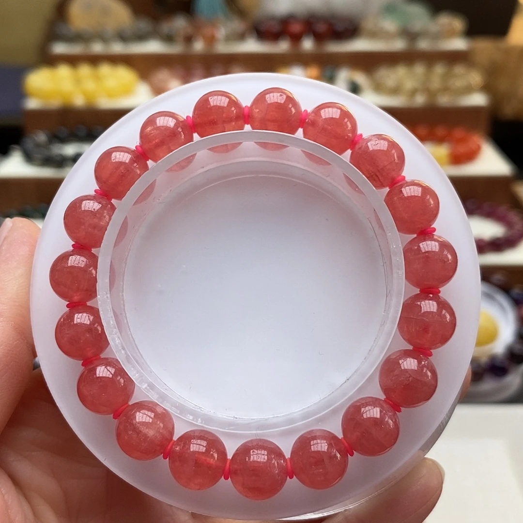 未镶嵌菱锰矿（红纹石）手链