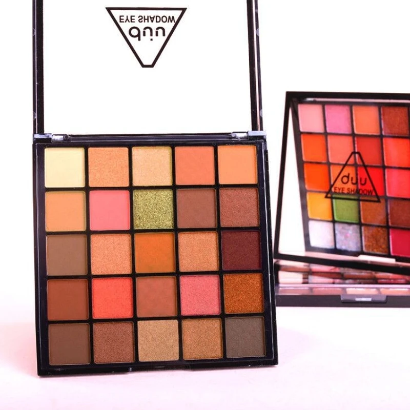 迪玖网红款25色眼影珠光哑光土豆泥亮片闪粉大地色眼影综合盘防水