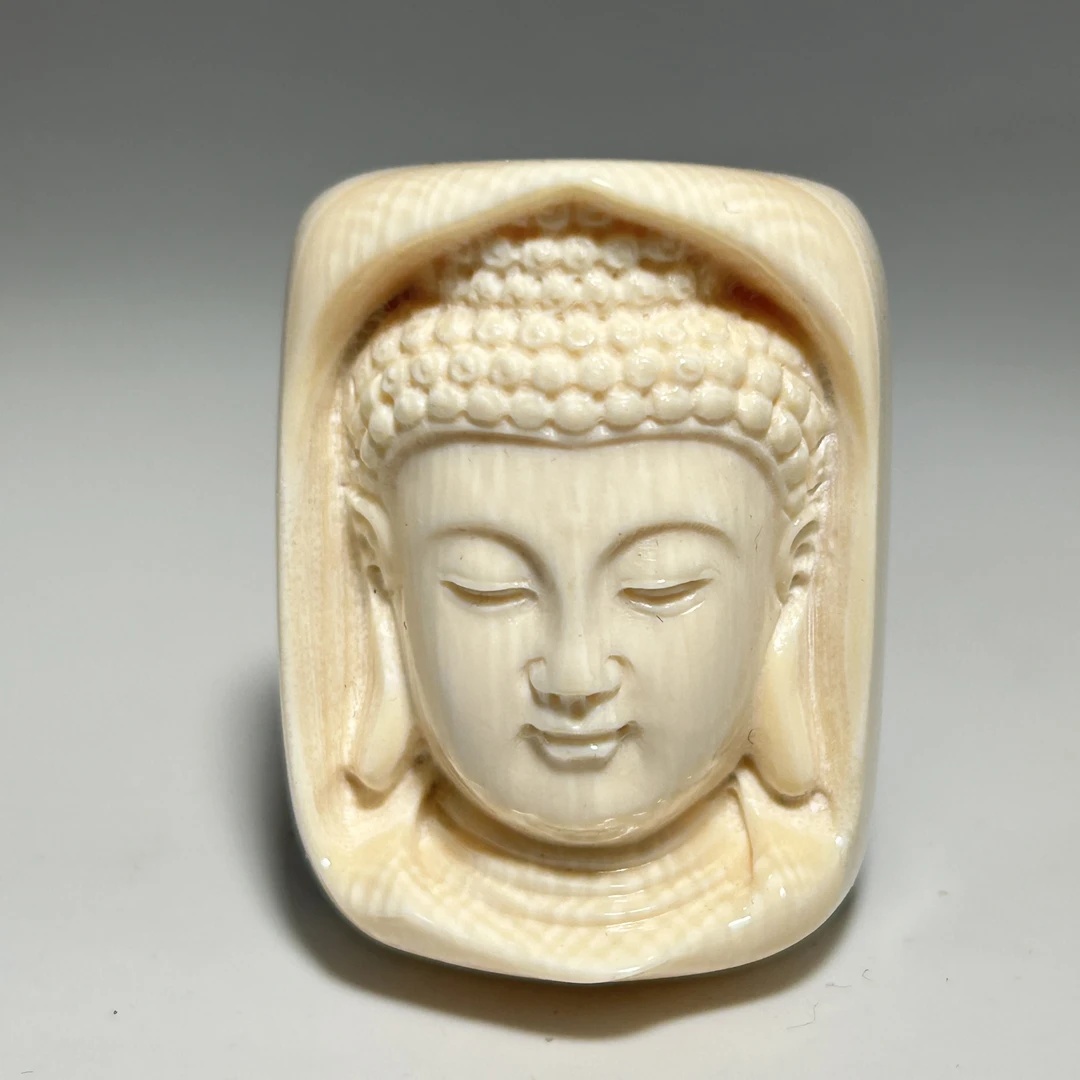 猛犸牙雕大日如来吊坠37*29*16mm假一罚四X1522