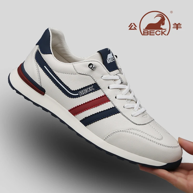 公羊阿甘鞋男款2025新款夏季男士复古运动休闲鞋子潮流男鞋德训鞋